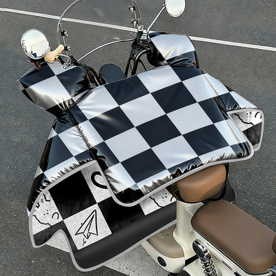 电动车挡风被冬季加绒加厚覆膜全身防水防风罩电瓶车保暖通用新款