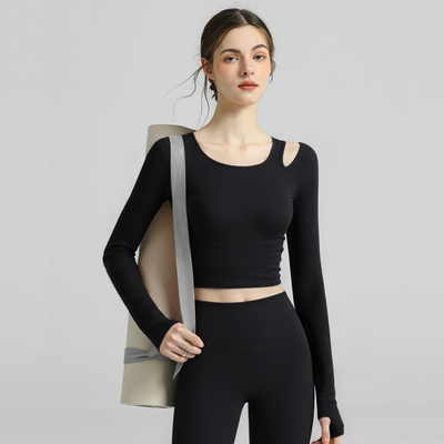 新丽雅带胸垫瑜伽服女秋季健身衣