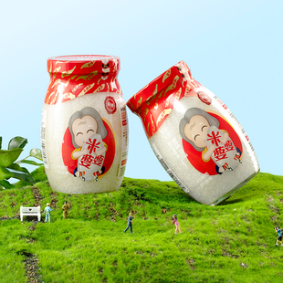 米婆婆甜香酒酿870克x2瓶甜品醪糟0脂肪瓶装 商用特产甜酒酿糯米酒