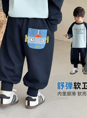儿童裤子春秋款男童春装2026新款男孩春季休闲裤小童开春卫裤穿搭