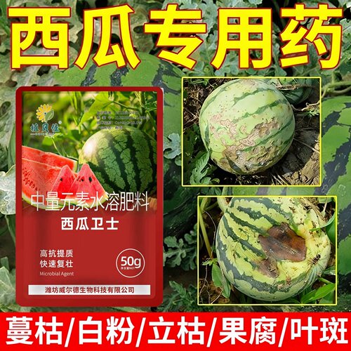 西瓜卫士中量元素水溶肥西瓜病菌清微生物菌剂专用肥料叶面肥料