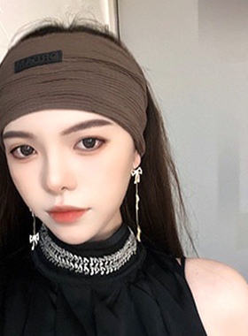 发带帽子女四季薄款束发带女洗脸酷街头套头气质外戴包头月子头巾