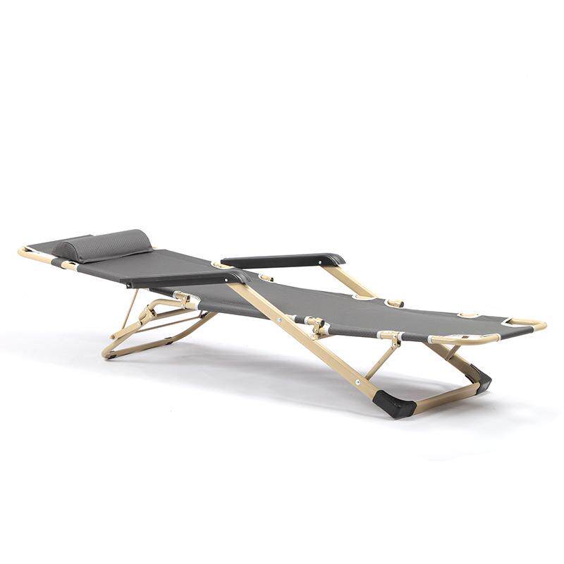 休闲户外圆管方管两用椅办公室躺椅折叠床加宽收纳简便日常平躺椅