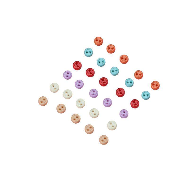 彩色微型3毫米两眼纽扣OB11BJD娃衣扣子袖珍娃用钮扣