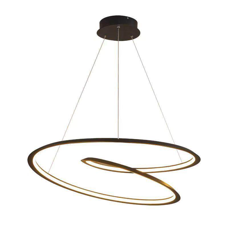 现代简约客厅吊灯餐厅圆环卧室轻奢北欧创意个性设计师吊灯具,家装灯饰光源,智能吊灯,淘宝优惠券,粉丝福利购,淘宝优惠卷