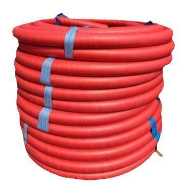 矿用大口径胶管钢丝骨架输水泥浆抽沙管耐磨法兰式大口径吸排胶管