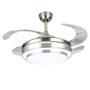 中山现代简约LED蓝牙音乐隐形风扇灯吊扇灯餐厅卧室客厅电风扇