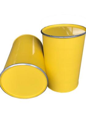 开口直板内涂桶油漆桶化工桶柴油桶定制大开口黄色内涂铁桶烤漆桶