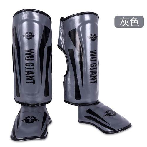 散打护腿搏击泰拳格斗连脚背护胫武术训练加厚护具厂家供应护膝盖