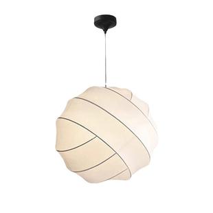 侘寂风仙女球蚕丝吊灯奶油风卧室书房灯日式 饰灯具 复古禅意民宿装