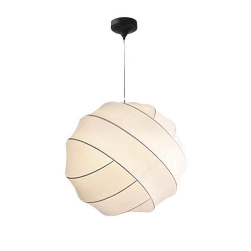 侘寂风仙女球蚕丝吊灯奶油风卧室书房灯日式复古禅意民宿装饰灯具