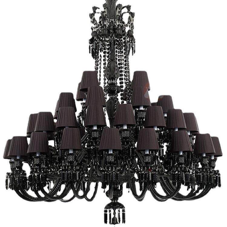 客厅灯简约现代大气水晶吊灯别墅酒店欧式大厅卧室餐厅led吊灯具