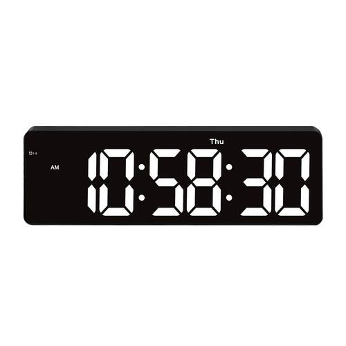 中文16英寸超清LED大屏电子时钟自动对时电子钟客厅挂钟厂家直销