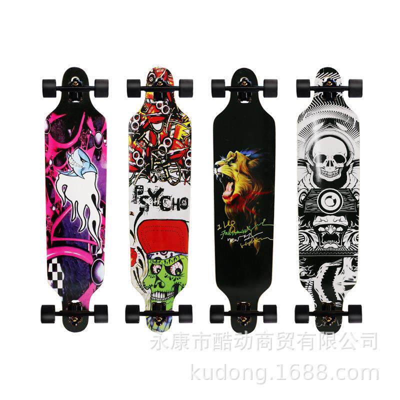 长板公路板青少年专业运动滑板车四轮滑板长板女生大舞板定制