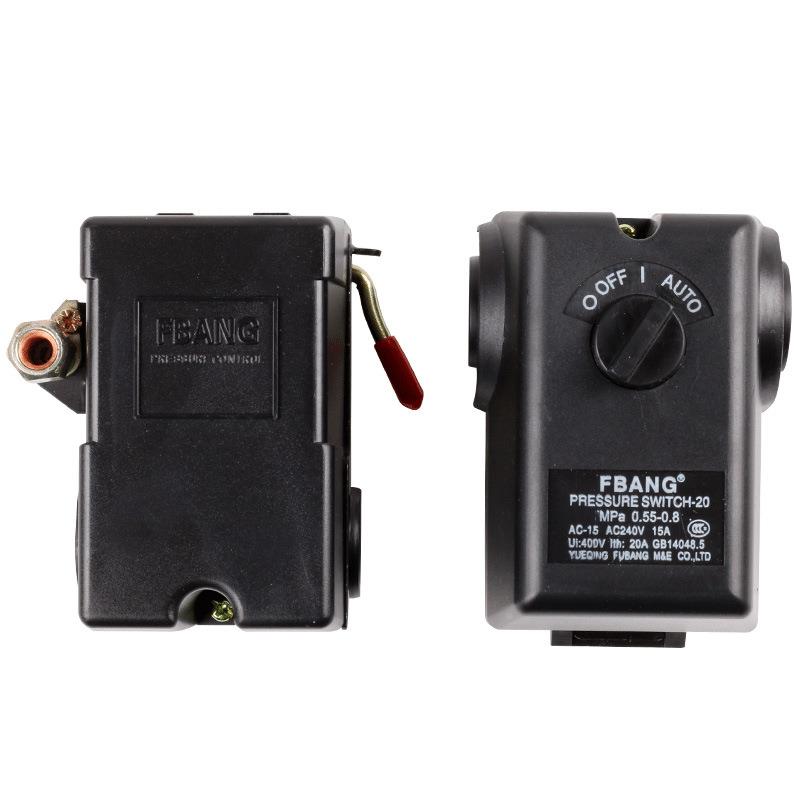 NIFA空压机气泵配件压力控制开关透明开关家0.50-.8MPA厂直销