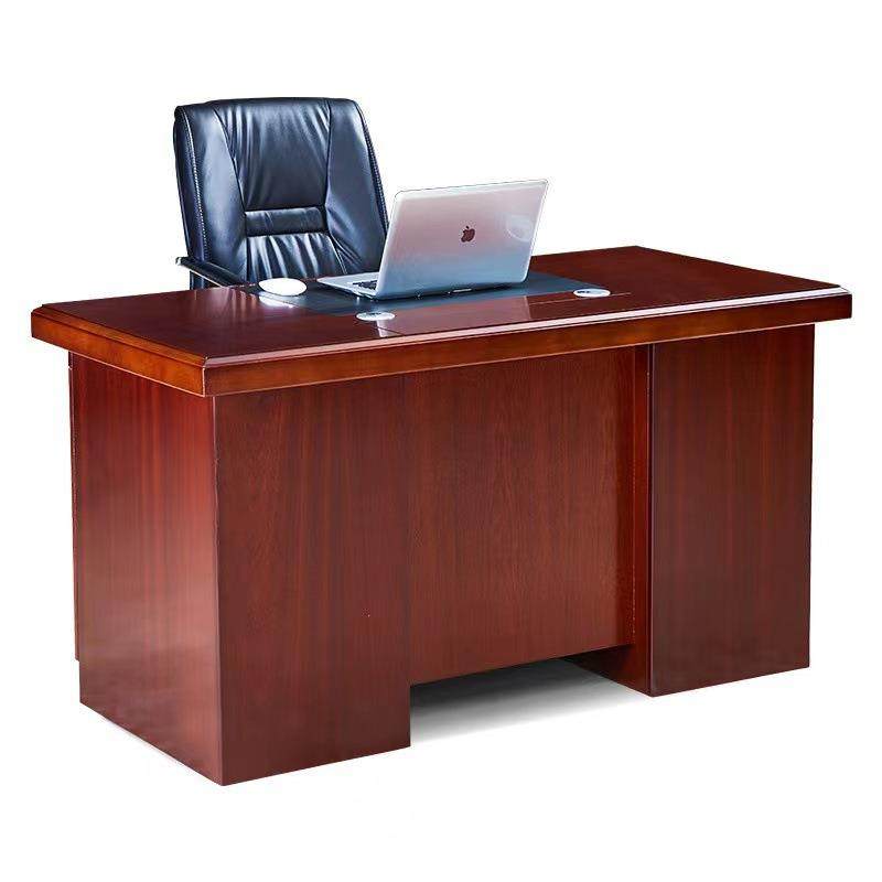 现代中式办公桌商用单人办公室职员台式电脑桌家用书桌带锁工作桌