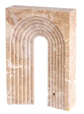 轻奢仿黄洞石几何摆件创意层叠拱门侘寂风摆设样板房售楼处装饰品