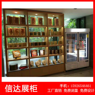 不锈钢珠宝首饰饰品金银展览陈列精品透明玻璃商用展示柜定制带灯