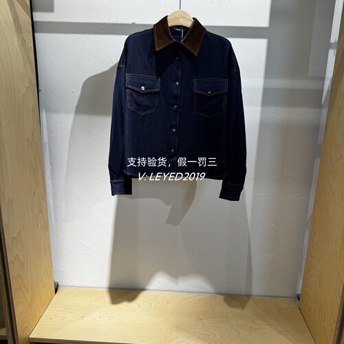 jsister 2025秋装专柜新款JS女装牛仔兰百搭外套S532207406-799