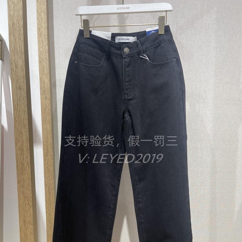 专柜正品jessyline2023杰西莱冬季牛仔裤343210159-699