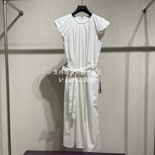 Jessyline/专柜杰西莱2025夏连衣裙523111574-90白色-669