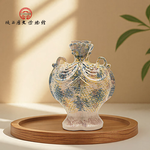 陕历博唐三彩双鱼壶凤首壶冰箱贴