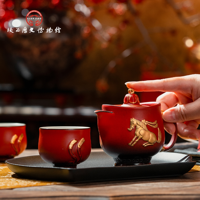 陕历博 万仟堂舞马衔杯乔迁之喜搬家新居礼物高档送领导长辈客户