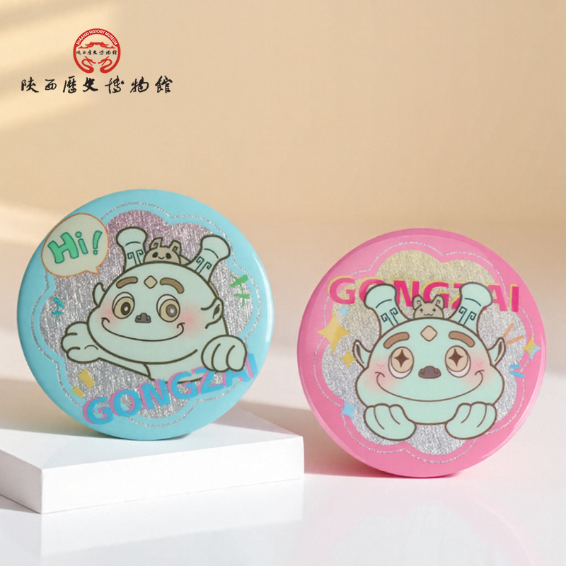 陕历博文创觥仔萌趣可爱形象徽章