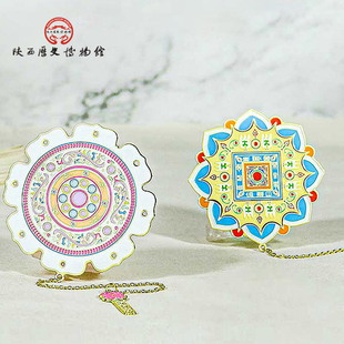 陕西历史博物馆文创汉代铭文铜镜金属书签西安伴手礼中国风博物馆文创老师同学礼物