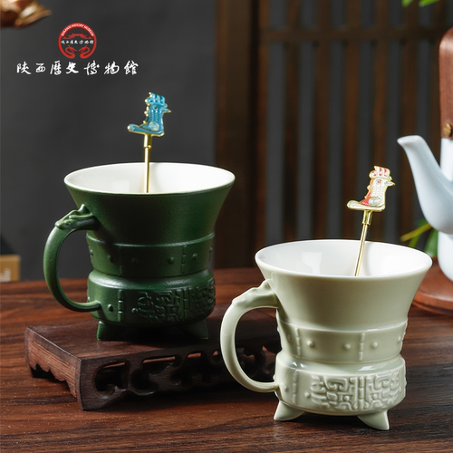 陕西历史博物馆飞凰腾达咖啡杯