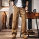 裤 TAUNYDUE美式 子 潮牌宽松大码 简约百搭工装 复古直筒休闲裤 男夏季