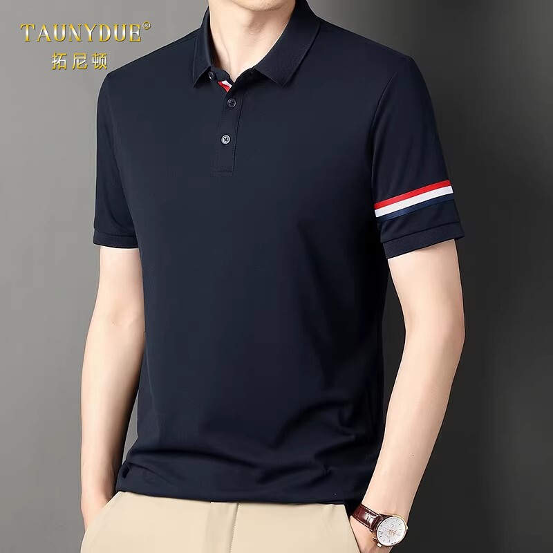 TAUNYDUE男士休闲商务Polo衫短袖夏季2026年新款翻领半袖t恤男