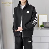 套装 TAUNYDUE休闲运动套装 新款 帅气男士 男2026新款 士立领夹克时尚