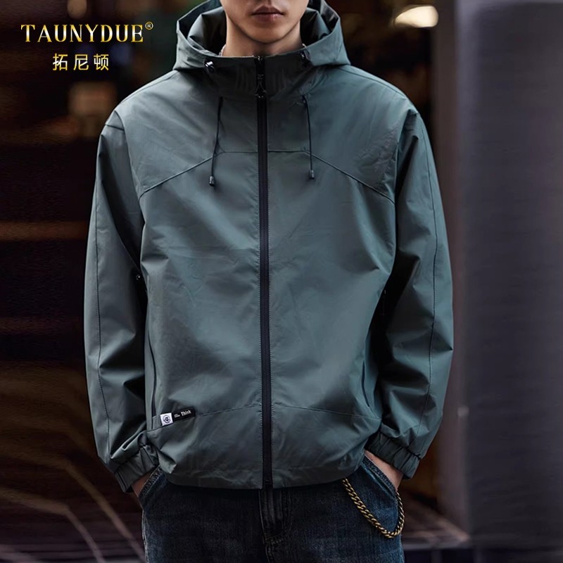 TAUNYDUE 2026户外工装冲锋衣外套男春秋潮牌宽松连帽登山服夹克,男装,夹克,淘宝优惠券,粉丝福利购,淘宝优惠卷