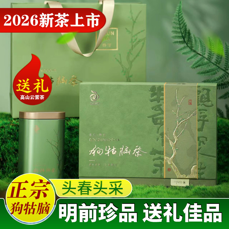 2026新茶江西遂川正宗狗牯脑绿茶明前珍品高山粟香春茶礼盒装200g
