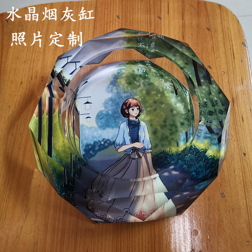 实用时尚玻璃烟灰缸创意礼品特大号精品欧式烟缸商务公司定制