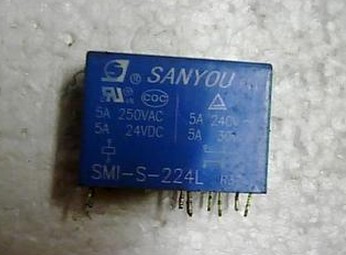 SMI-S-224L继电器 24V 8脚 5A250VAC二组转换