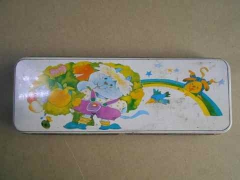 90年代仙山铁皮文具盒旧铅笔盒日常学习用品影视道具趣味收藏