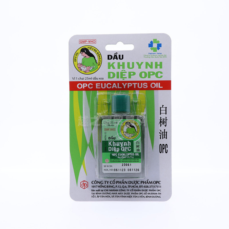 越南白树油25ml 风油精DAU KHUY NH DIEP OPC 蚊虫叮咬小儿肚痛油