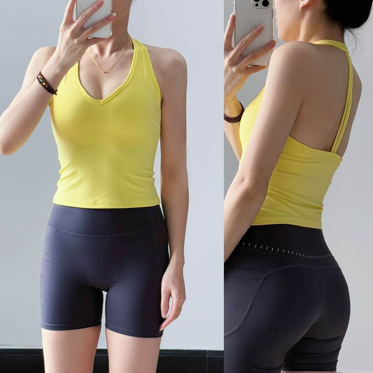 悠美性感美背运动内衣女挂脖防震瑜伽服背心跑步训练专业健身文胸,运动服/休闲服装,运动背心,淘宝优惠券,粉丝福利购,淘宝优惠卷