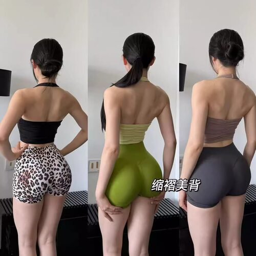 挂脖运动内衣女瑜伽美背健身服