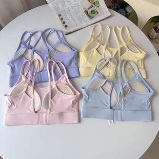 运动背心女防震防下垂文胸一体式 外穿美背健身低强度专业内衣bra