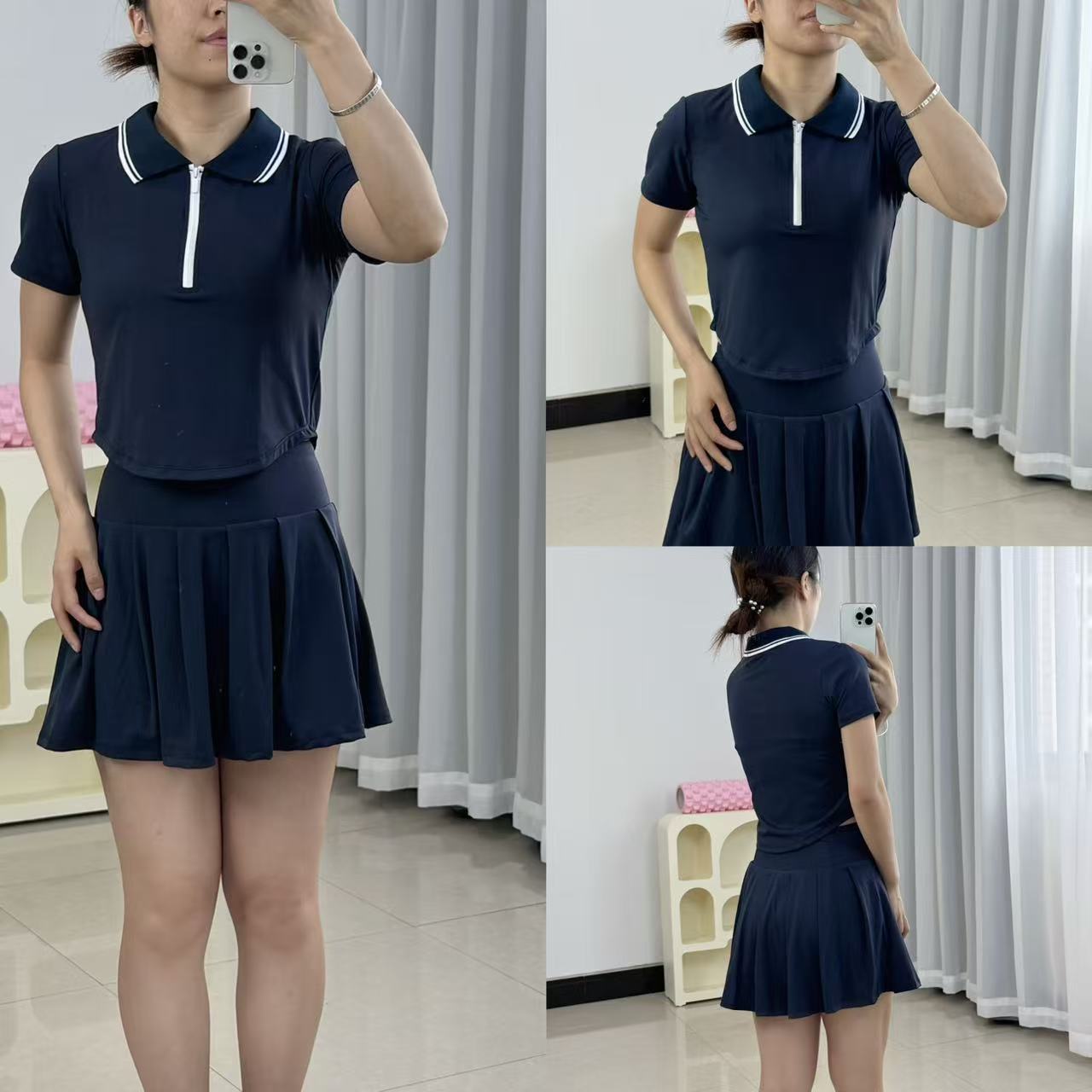 夏季运动POLO衫网球服套装