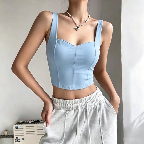 高强度防震聚拢收副乳运动文胸