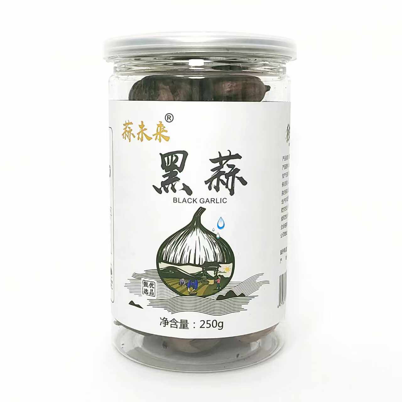 精选金乡发酵黑蒜250g大罐装营养健康美味煲汤即食滋补养生佳品