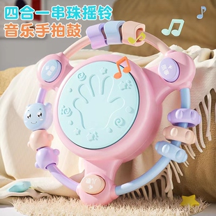 婴幼儿玩具手拍鼓益智6个月以上小孩早教0 1岁宝宝音乐拍拍鼓电动