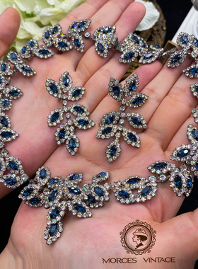 KJL热带雨林水晶超重工项链耳夹