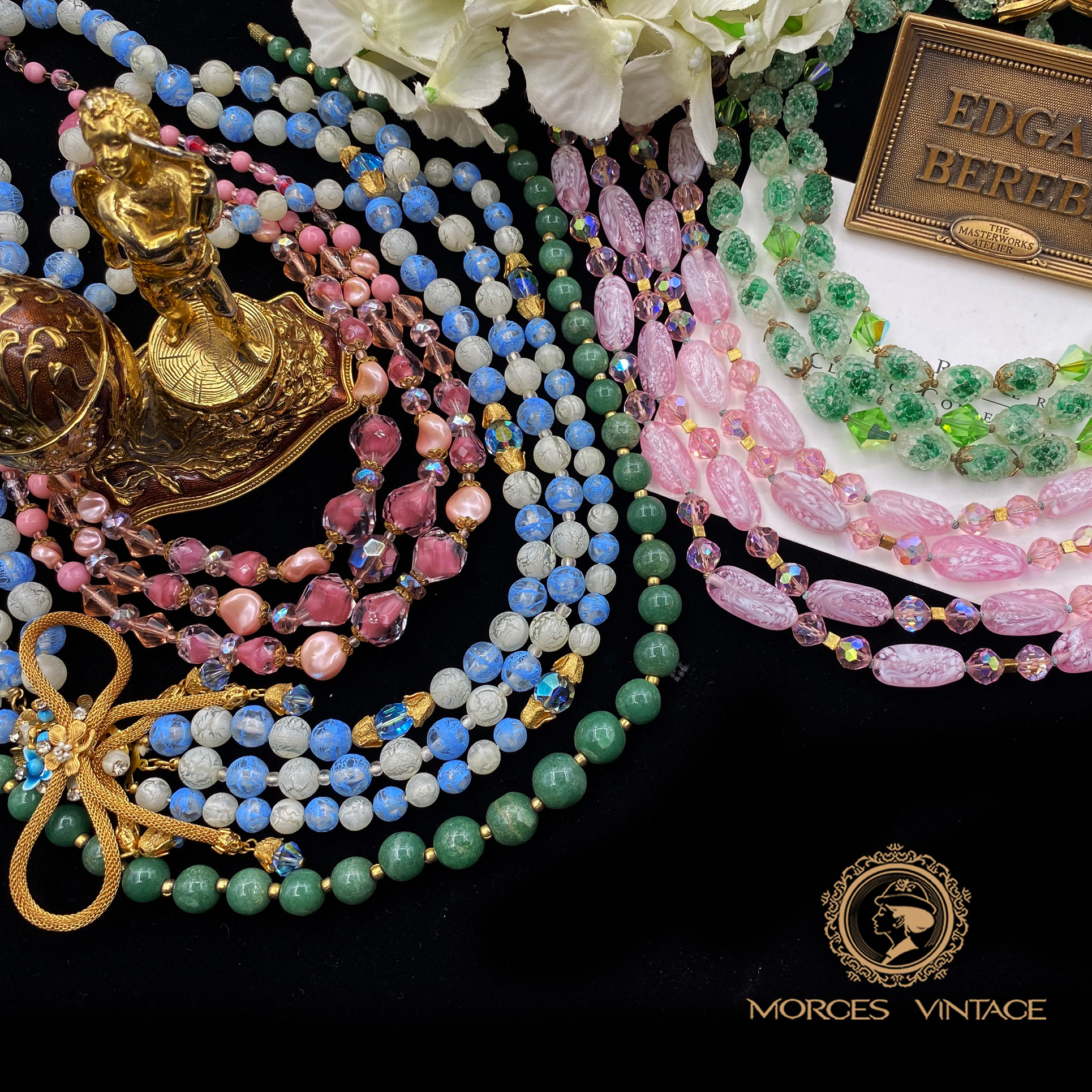 意大利婚礼蛋糕琉璃多层女项链