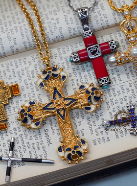 梵蒂冈博物馆JBK水晶珍珠十字架