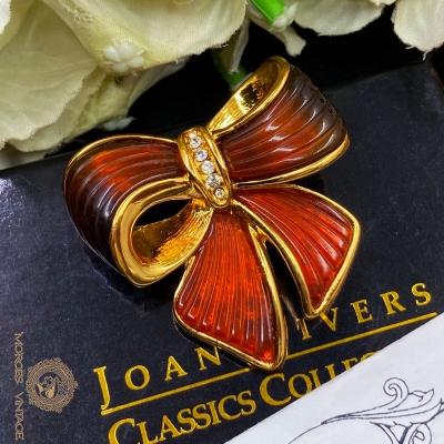 JOANRIVERS果冻树脂=蝴蝶结胸针